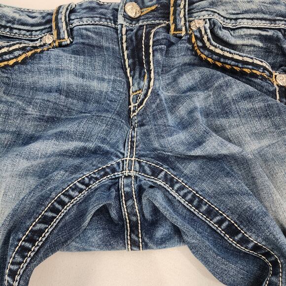 Miss Me Mid-Rise Bootcut Contrast Stitch Jeans 28L - Picture 8 of 11